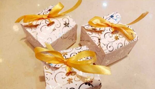 Ribbon Style Nikkh Bid Boxes (25 Pcs Pack)